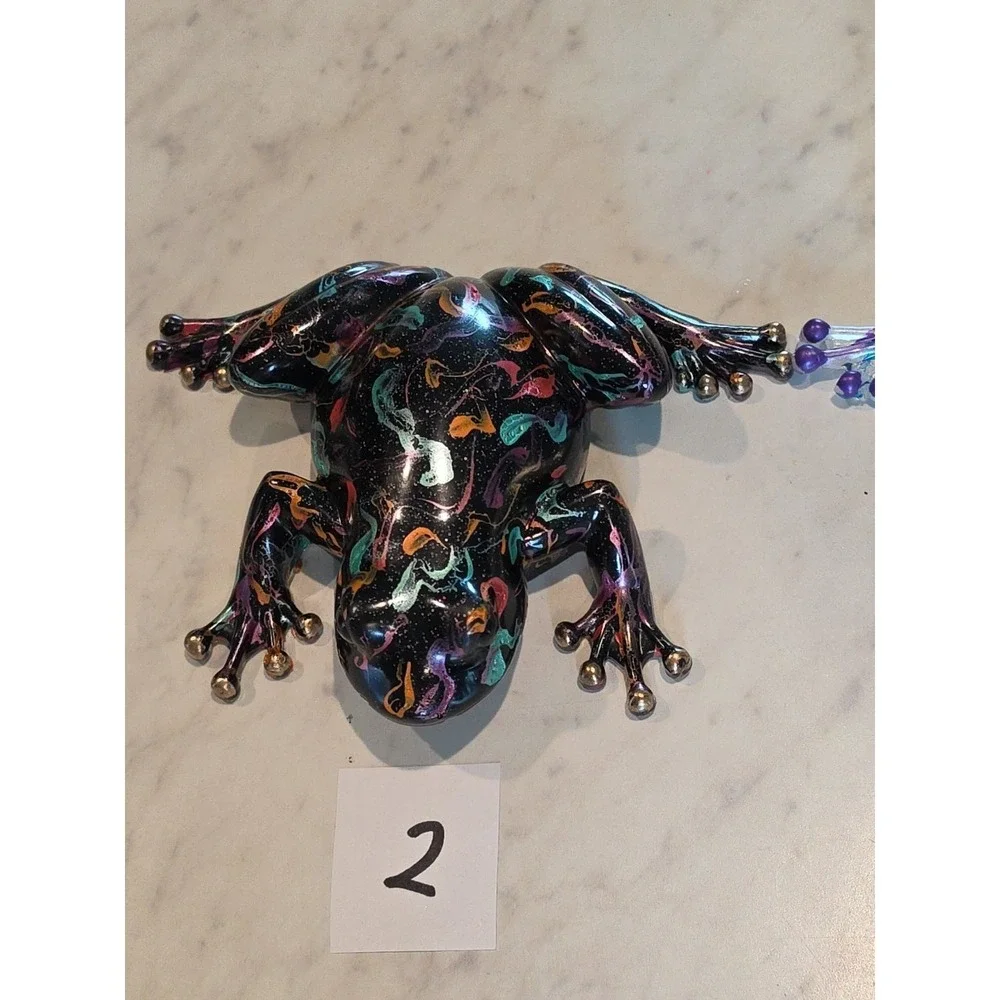 Glossy Frog Figurine Decorative  Resin,  Frog Figurines  Handmade